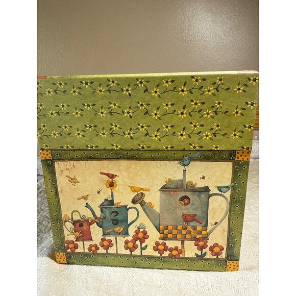 Bob’s Boxes “Birds of a Feather” Garden-Themed Wooden Storage Box With Lid - Picture 5 of 16